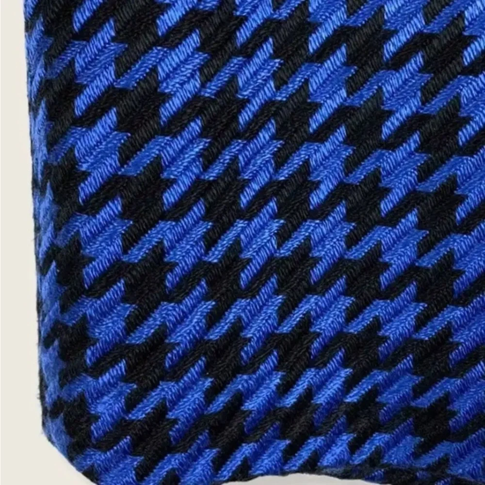 The Limited Y2K Houndstooth Blue/Black Classic Mini Skirt Sz 6 Minimalist‎
